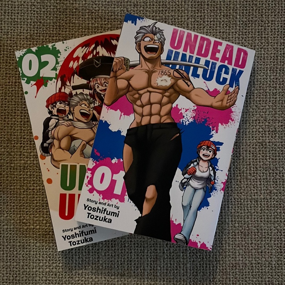 2pc lot undead unluck 1 & 2 manga 📖